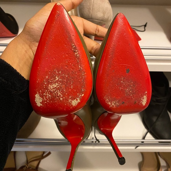 Christian Louboutin 120 mm Pigalle olive size 36 - Picture 4 of 4